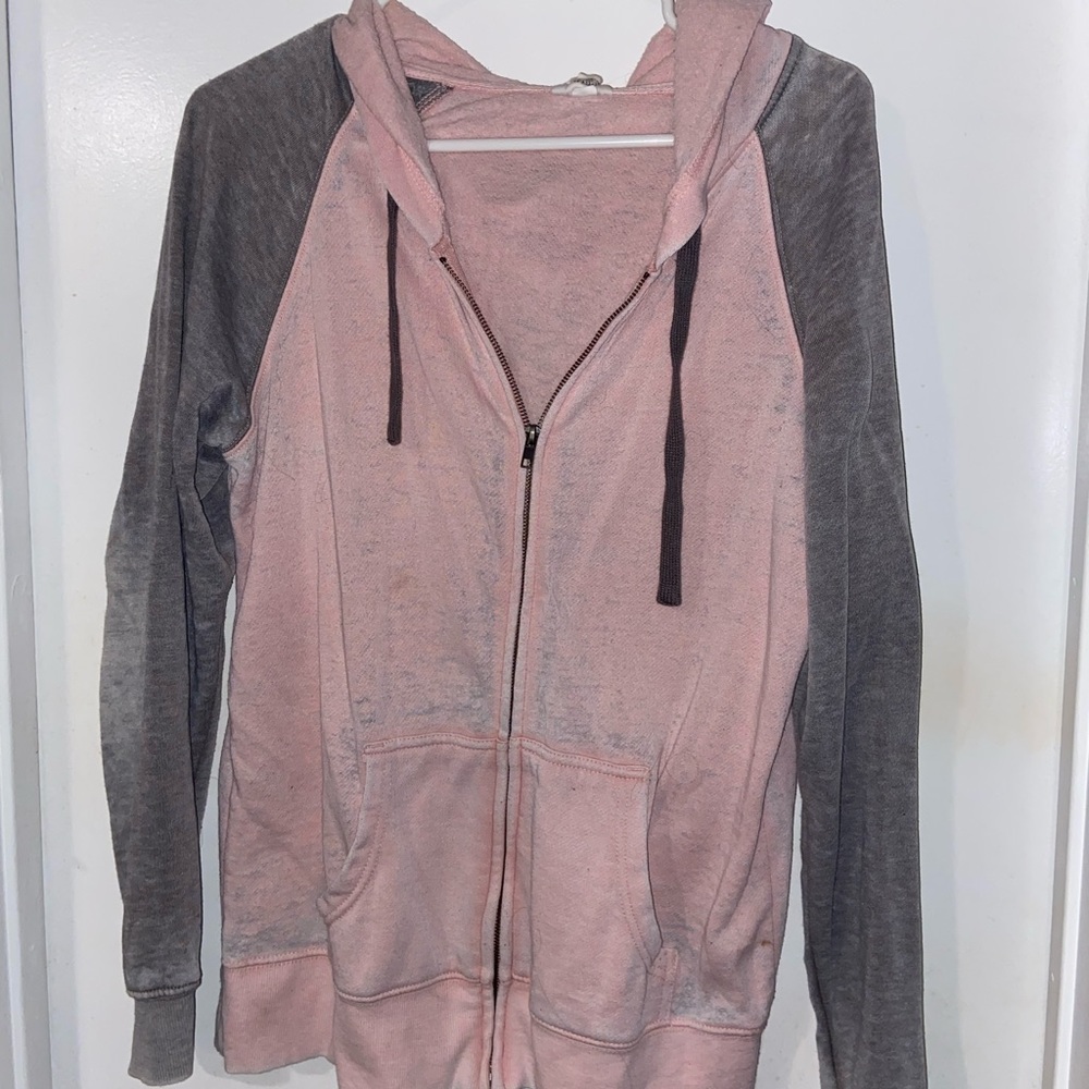 Full tilt pink zip up sweater!